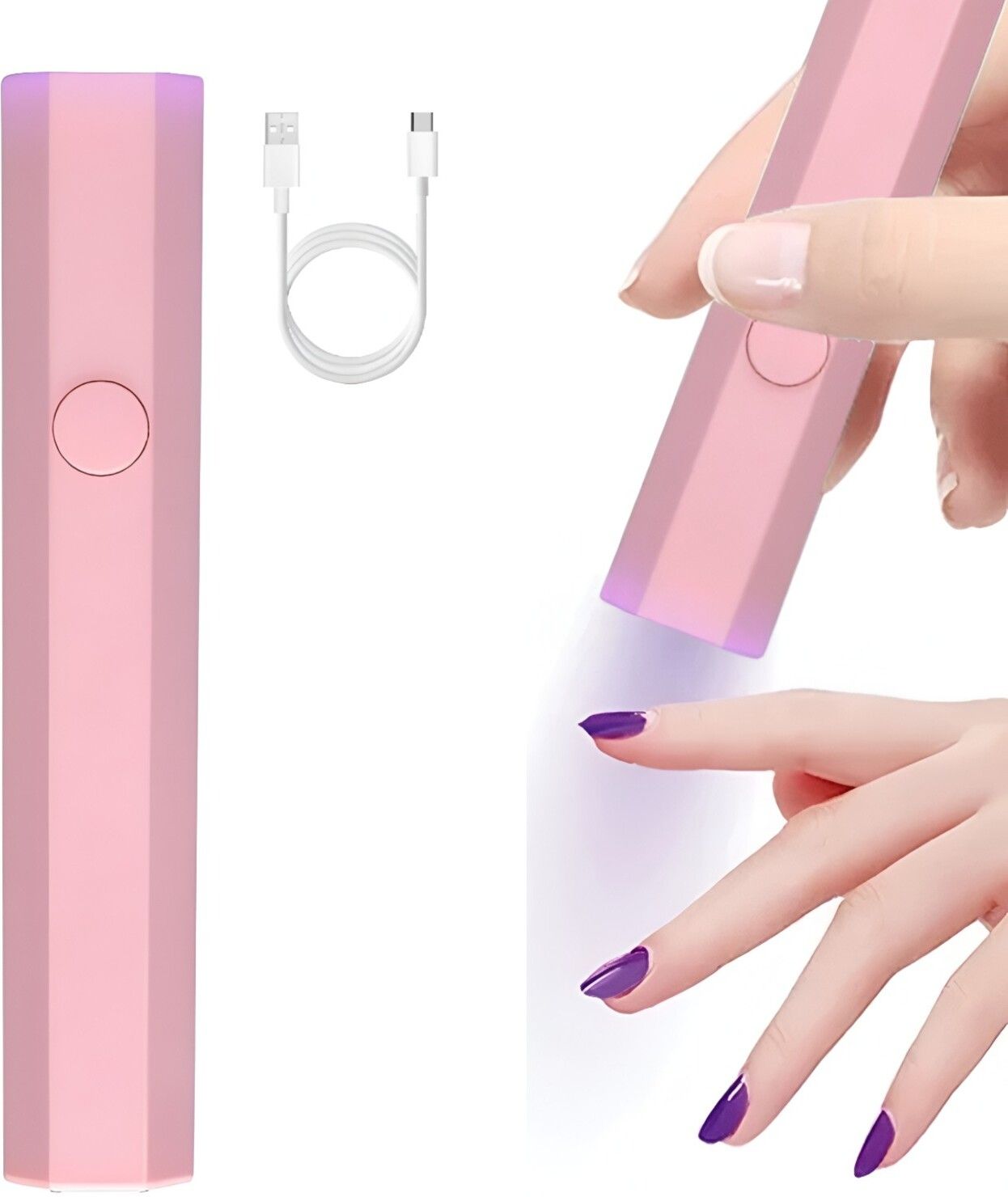 koroind USB Rechargeable Quick-Dry Pen Shaped Mini UV LED Nail Lamp for Nail Polish Nail Polish Dryer-picture-36