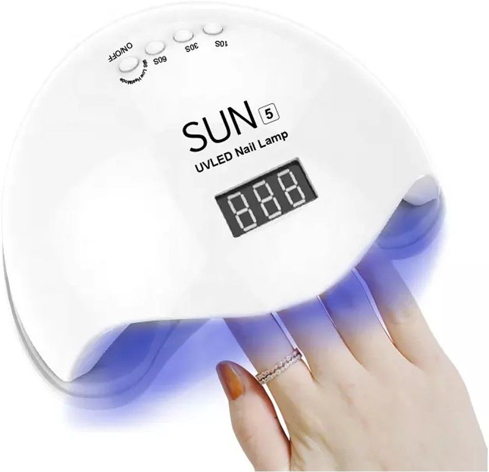 48W SUN5 24 UV LED Nail Lamp for Nail Gel Polish Dryer Manicure UV Lamp White Nail Polish Dryer-image-22