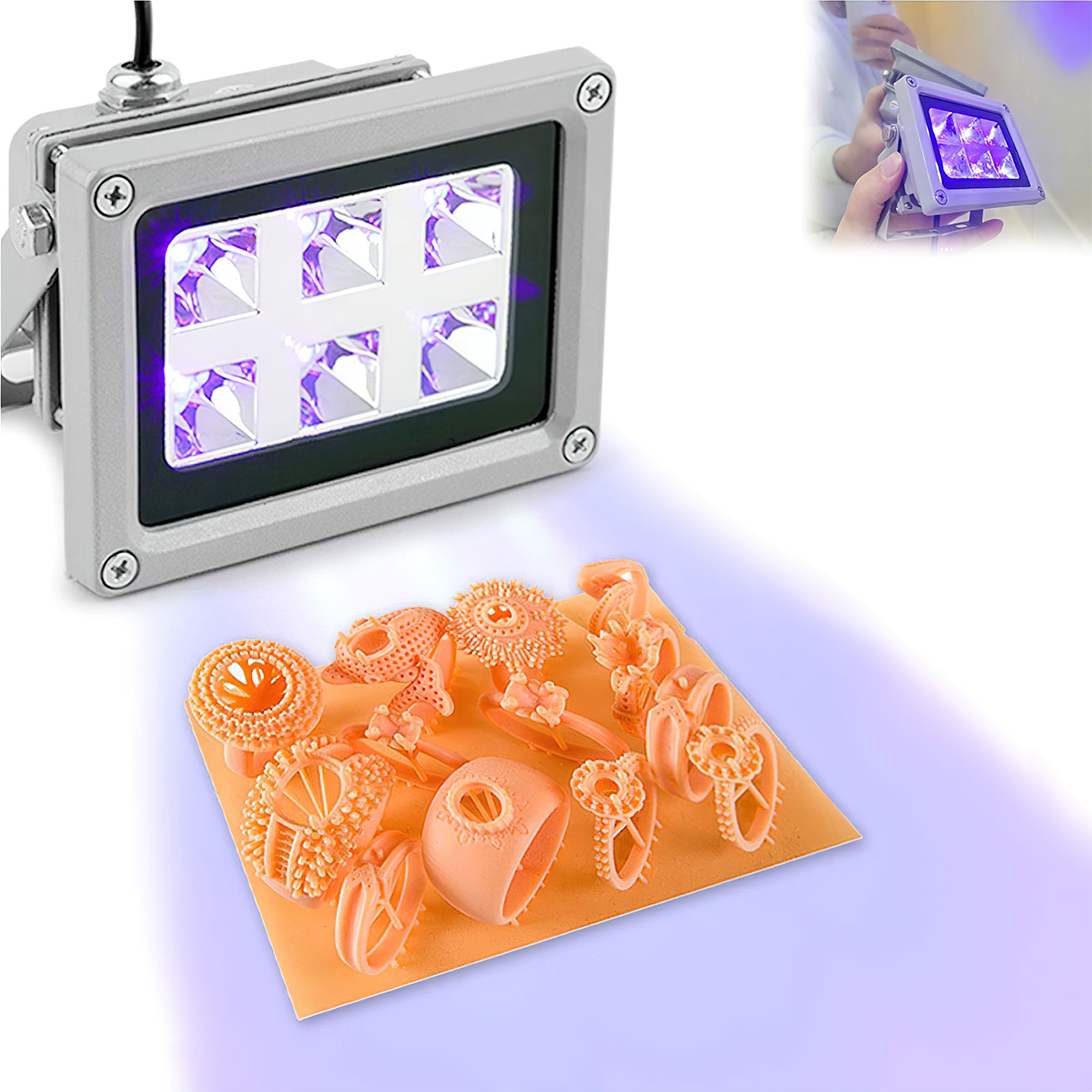 UV Light for Resin Art, UV Curing LED Lights, 3D Printer Lamp Nail Dryer Machine Nail Polish Dryer-image-34