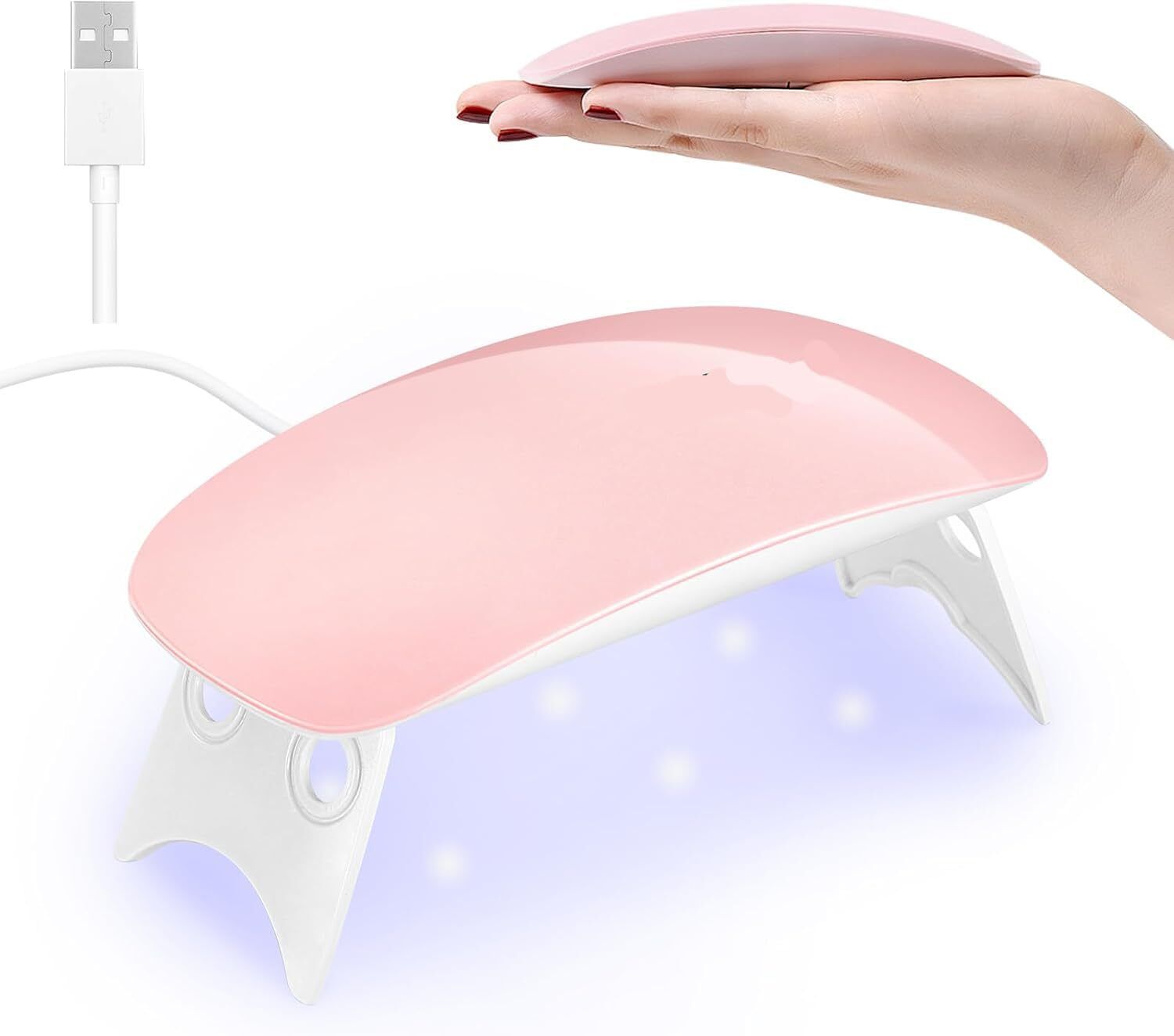 Foldable Mini USB Nail Lamp for Gel Polish Curing Nail Art Dryer Nail Polish Dryer