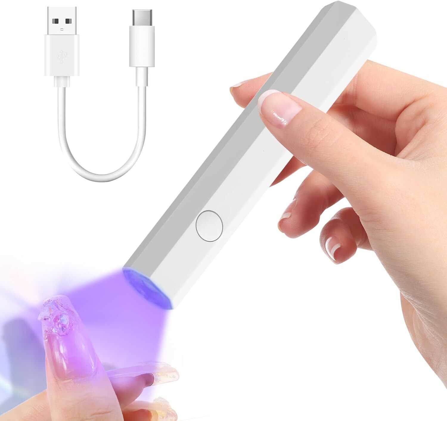 Hand Light UV Lamps for Gel Nails, LED Nail Lamp, Mini Flash Cure Nail Lamp, Nail Polish Dryer