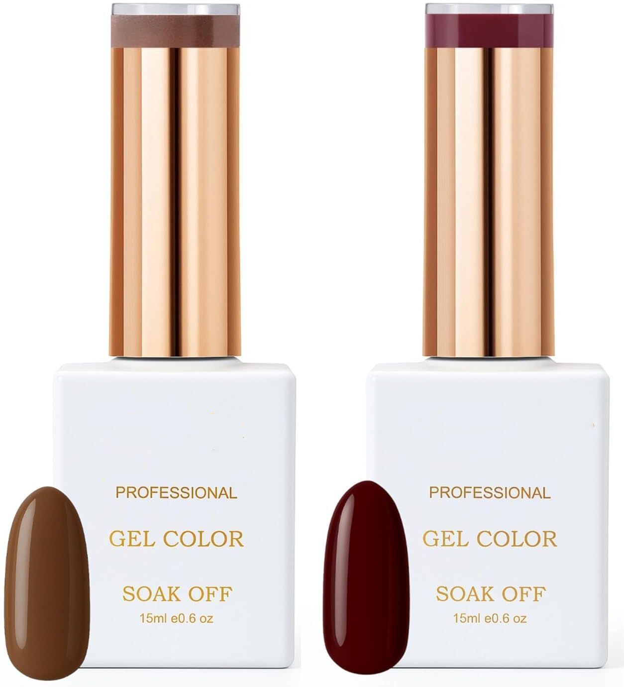 Coffee Brown & Wine Red Uv Gel Polish Combo Coffee Brown, Wine Red-image-31