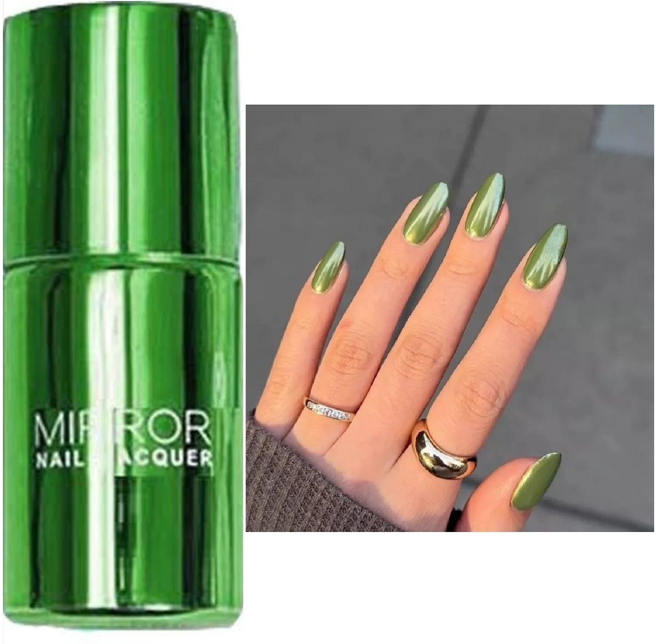 thtc Green Metallic Nail Polish, Quick Dry Nail Art Polish-picture-45