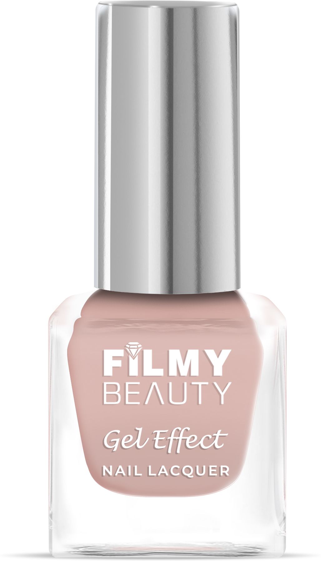 Gel Effect Nail Polish Nude Heart – Glossy, Quick-Dry, Long-Lasting (10 ml) White-image-44