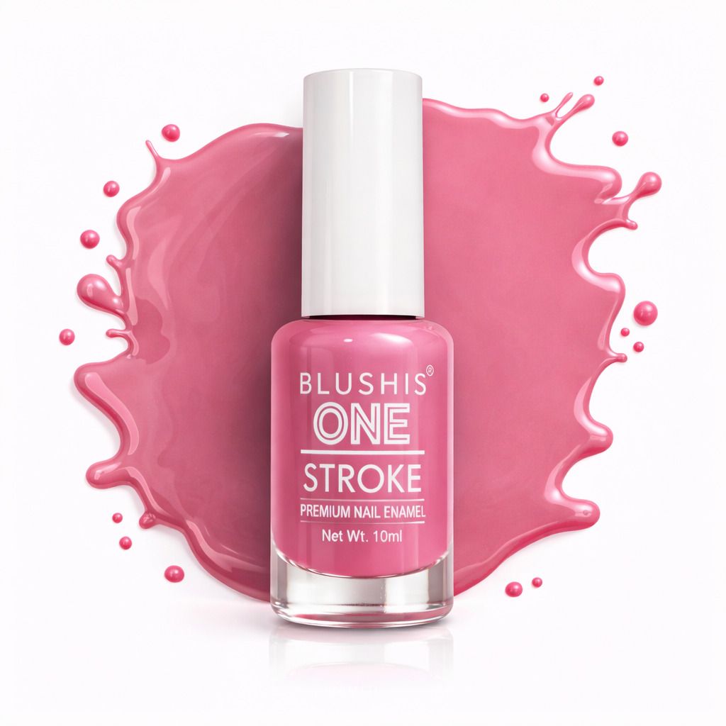 One Stroke - Soft Pink Nail Paint | Quick Dry | Long Lasting Soft Pink-image-15