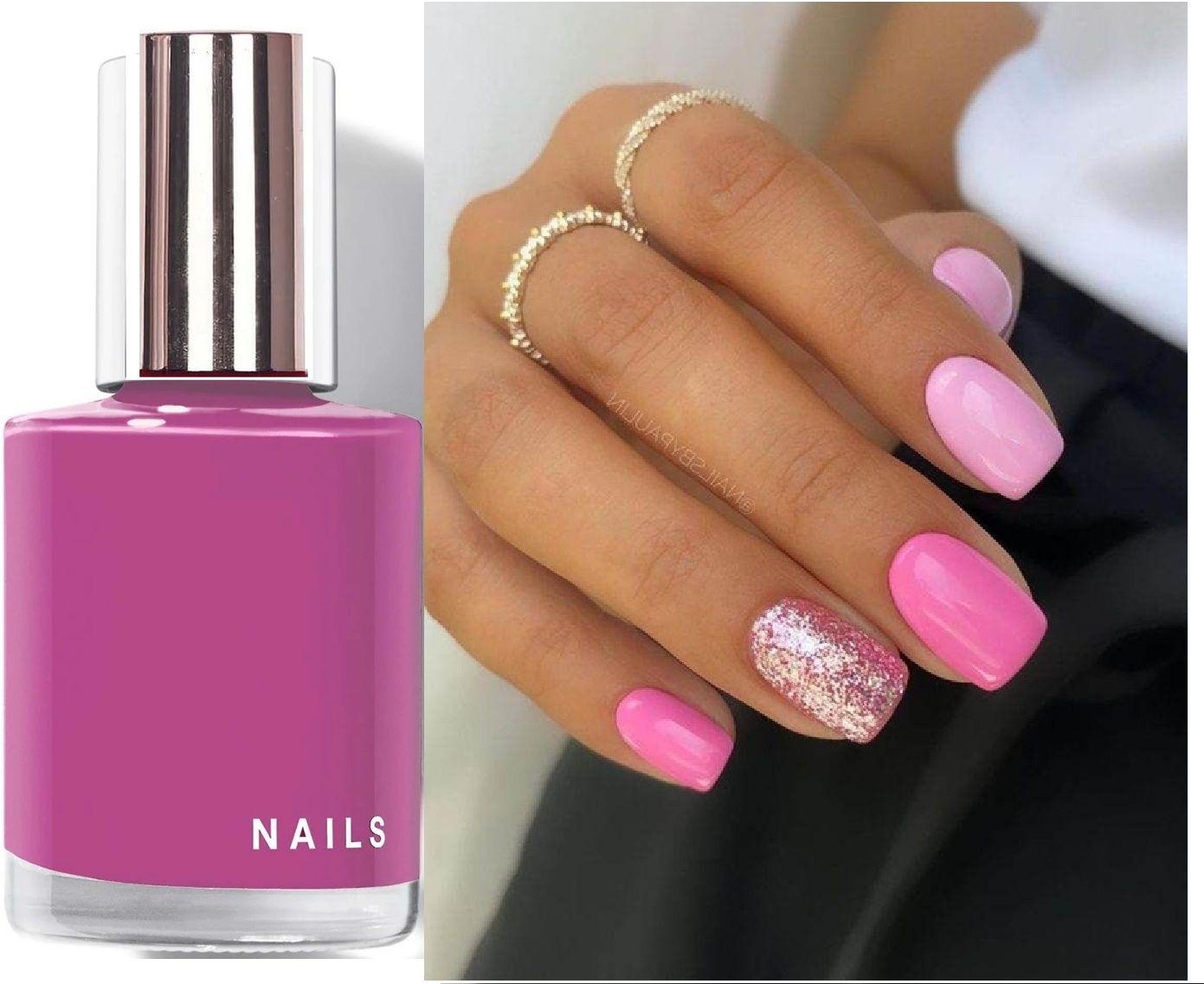 bijlan cosmetic Trendy Rich Color Nail Polish Long Lasting HD Shine Latest Color PINK-picture-33