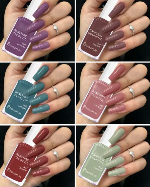 HD Color Nail Polish | High Shine | Multicolours (Pack of 6) Multi-image-13