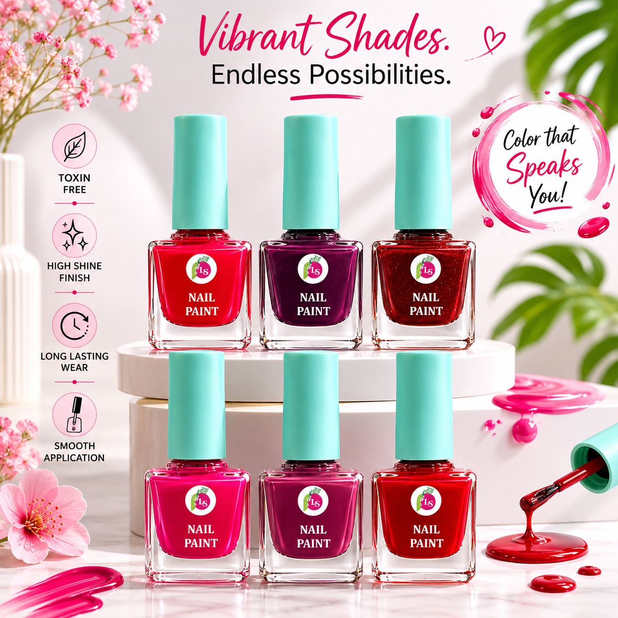 leeso Matte Nail Paint For Women Waterproof Longlasting Quick Dry Multi Shade-picture-37