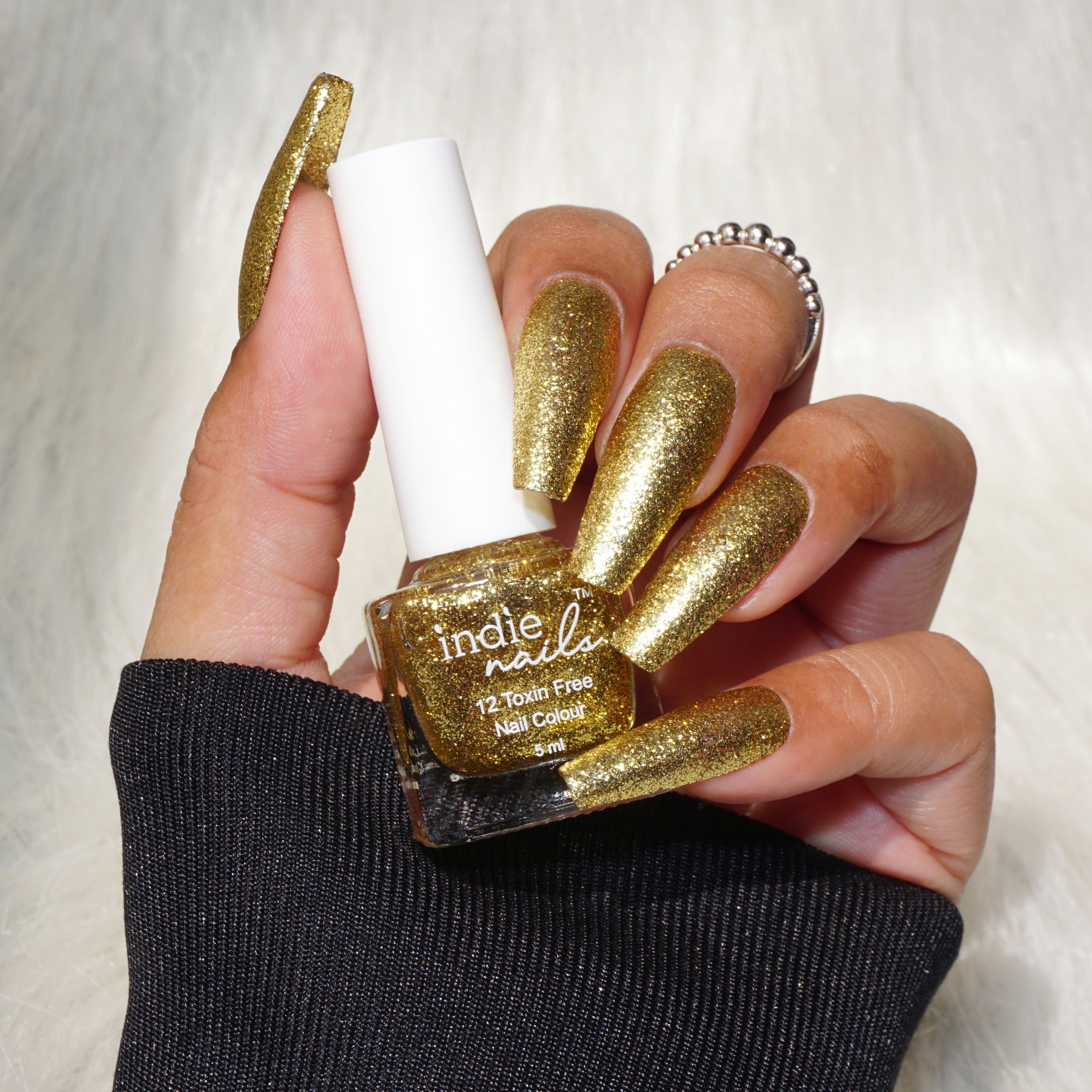 Bling Bling. Golden Glitter Nail Polish for Nail Art Bling Bling-image-34