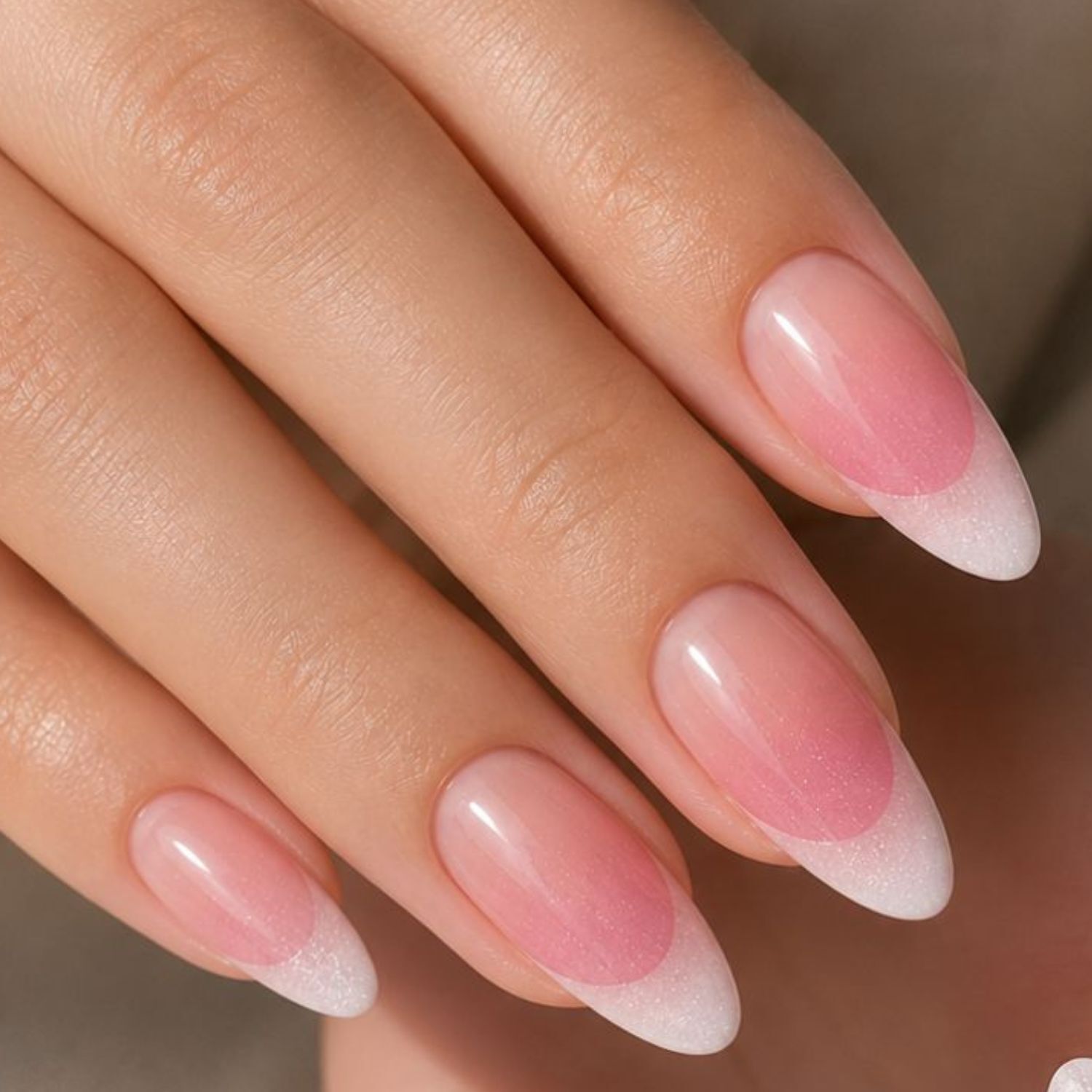 lick - press on nails Reusable Artificial Nail | Nude Nails| False Nails| Trendy Nails Nude Pink-picture-13