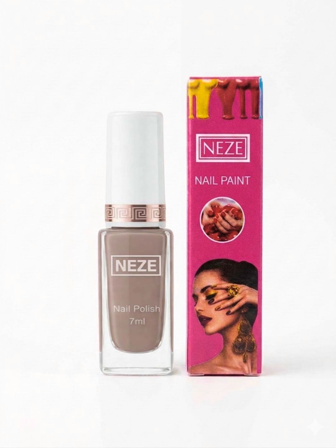 neze Nail polish Nude beige Quick-dry, Long Lasting, Glossy Finish Beige-picture-46