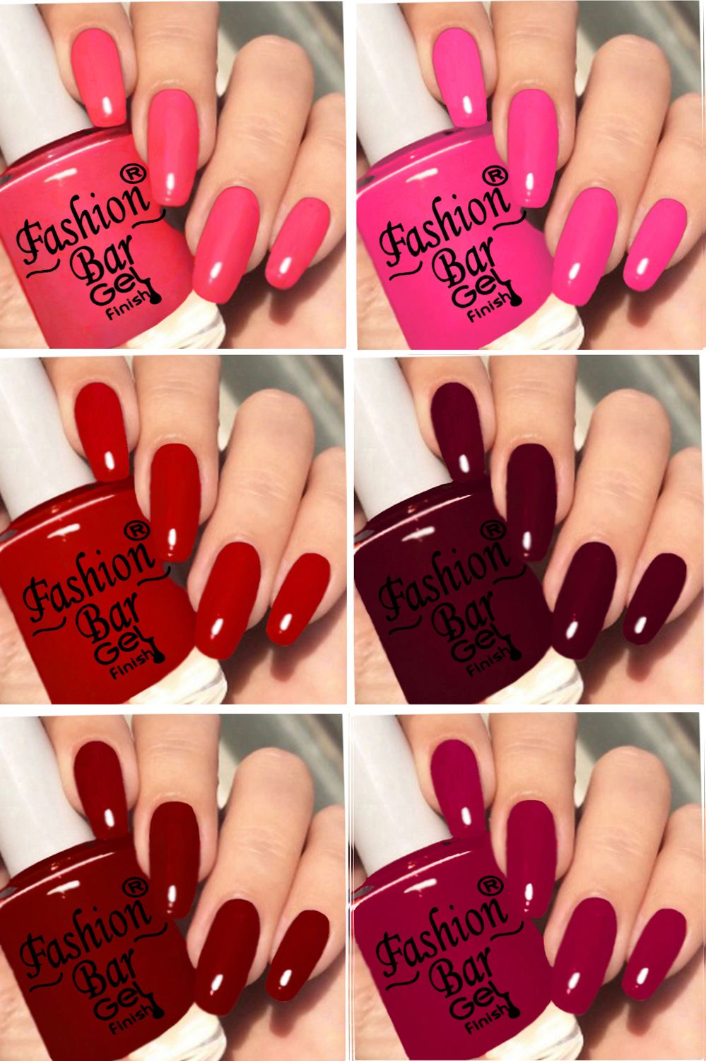 Quick Drying Long Lasting High Shine Nail Polish For Women and Girl T735 Multicolor