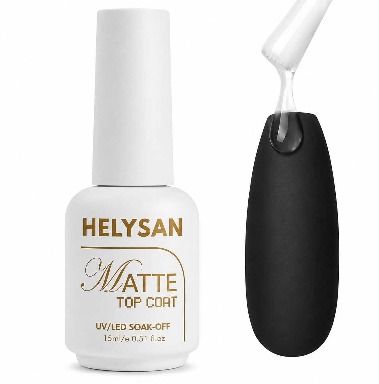 15ML No Wipe Velvet Matte Gel Top Coat for Gel Nail Polish Long Lasting UV Light Cure Nail Art DIY-image-35