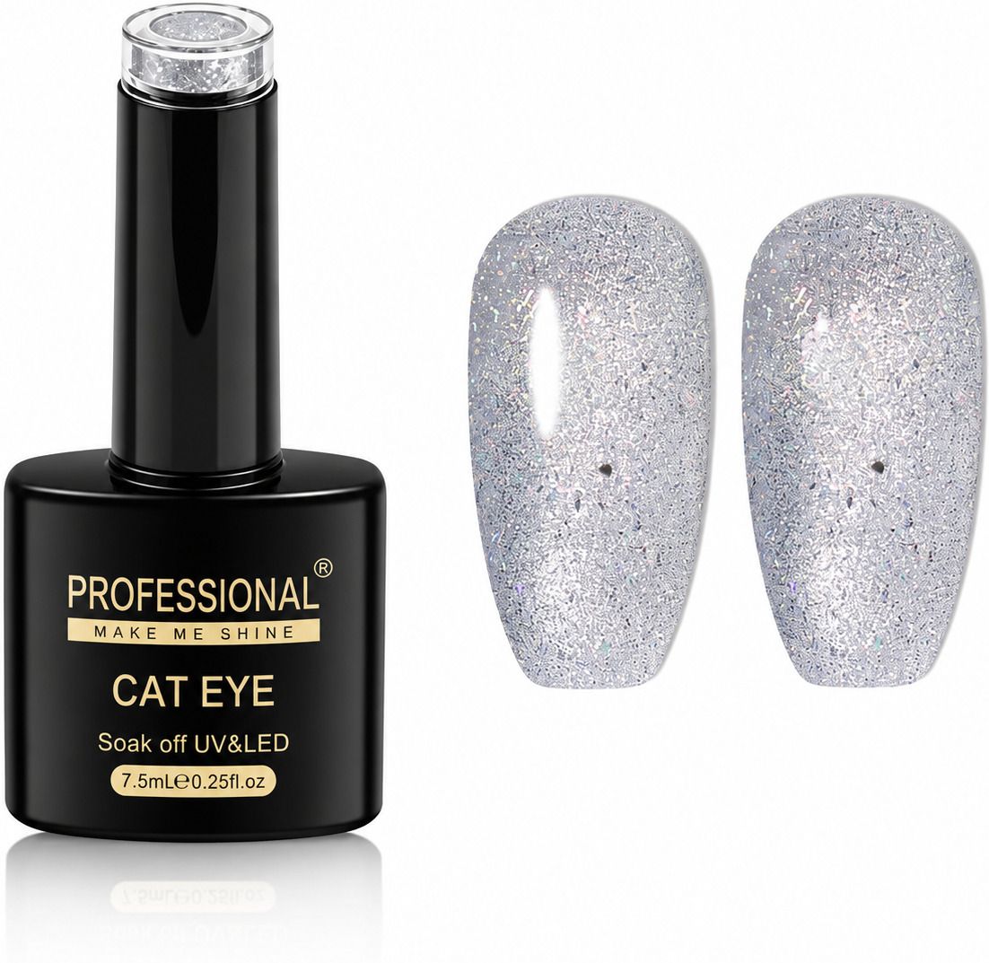 scheibe Professional Cat Eye Gel Nail Polish Silver-picture-13
