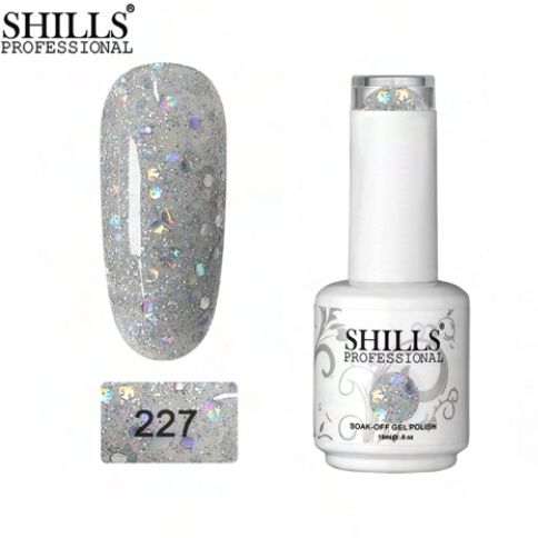 shills professional UV LED Soak Off Rainbow Glitter Gel Polish 227-picture-21