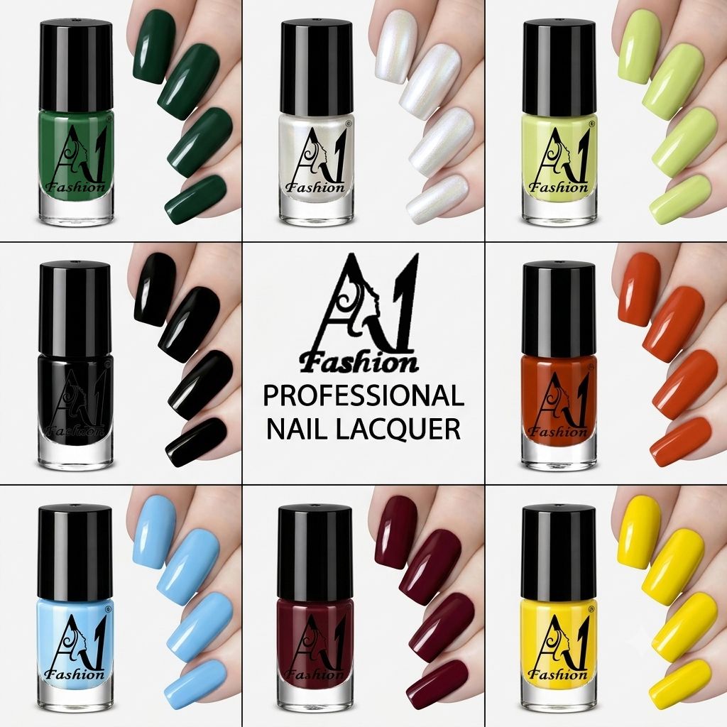 Long Wear Nail Color Set – Salon Finish in Just One Coat Multicolor-image-2