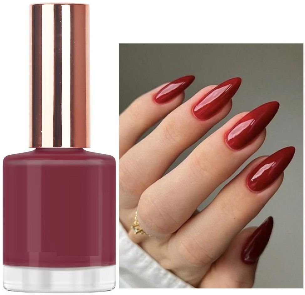 gabbu Nail Paint HD Shine Quick Drying Long Stay Brick red BRICK RED-picture-22