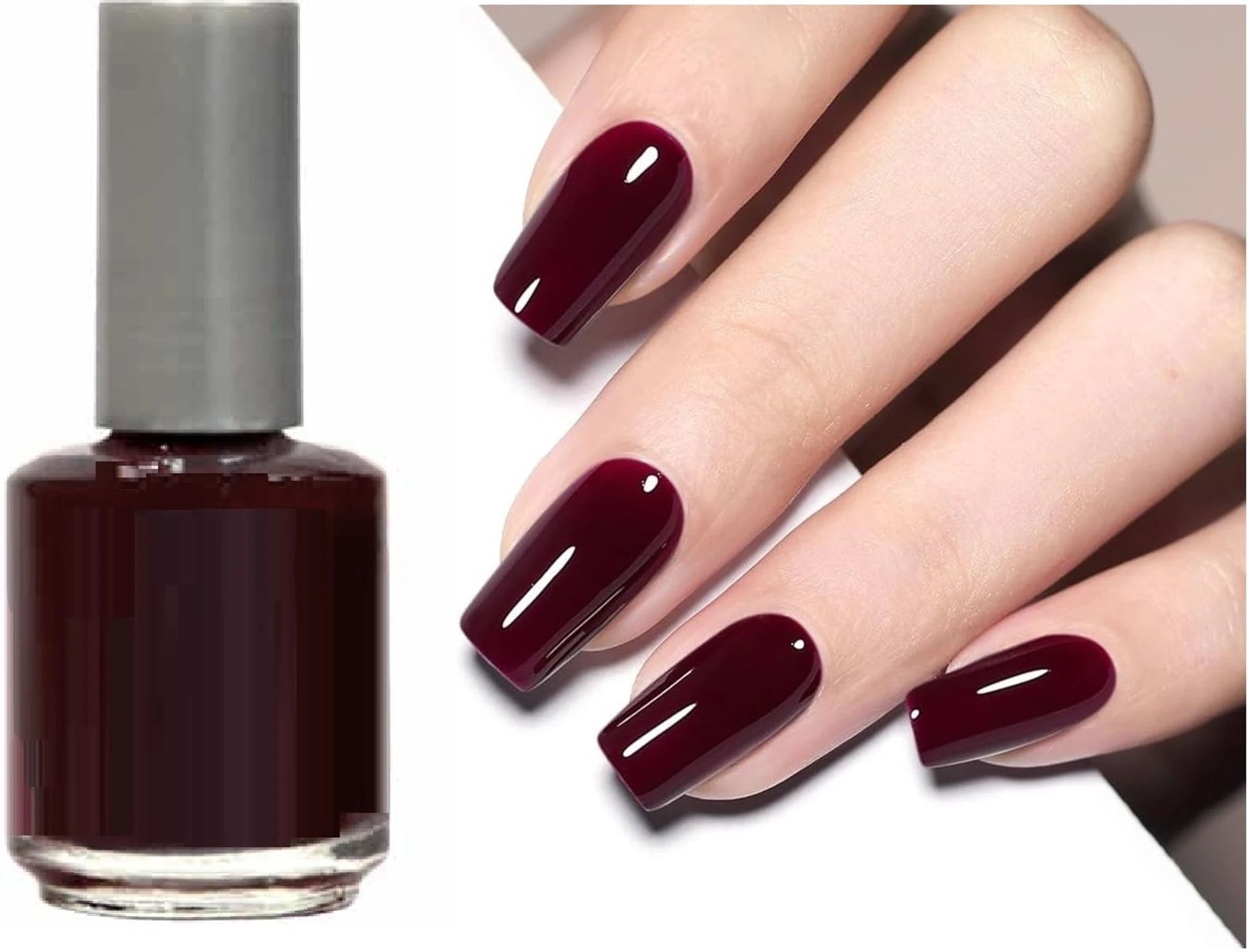 dark maroon nail enamel for college and office girls maroon-image-42