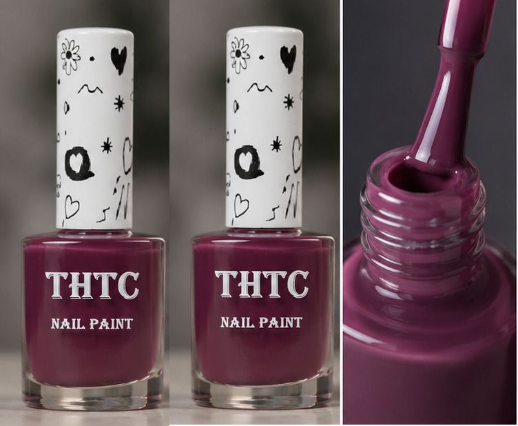 thtc Combo Quick Dry Nail Paint viloet High Shine Nail Color viloet-picture-22