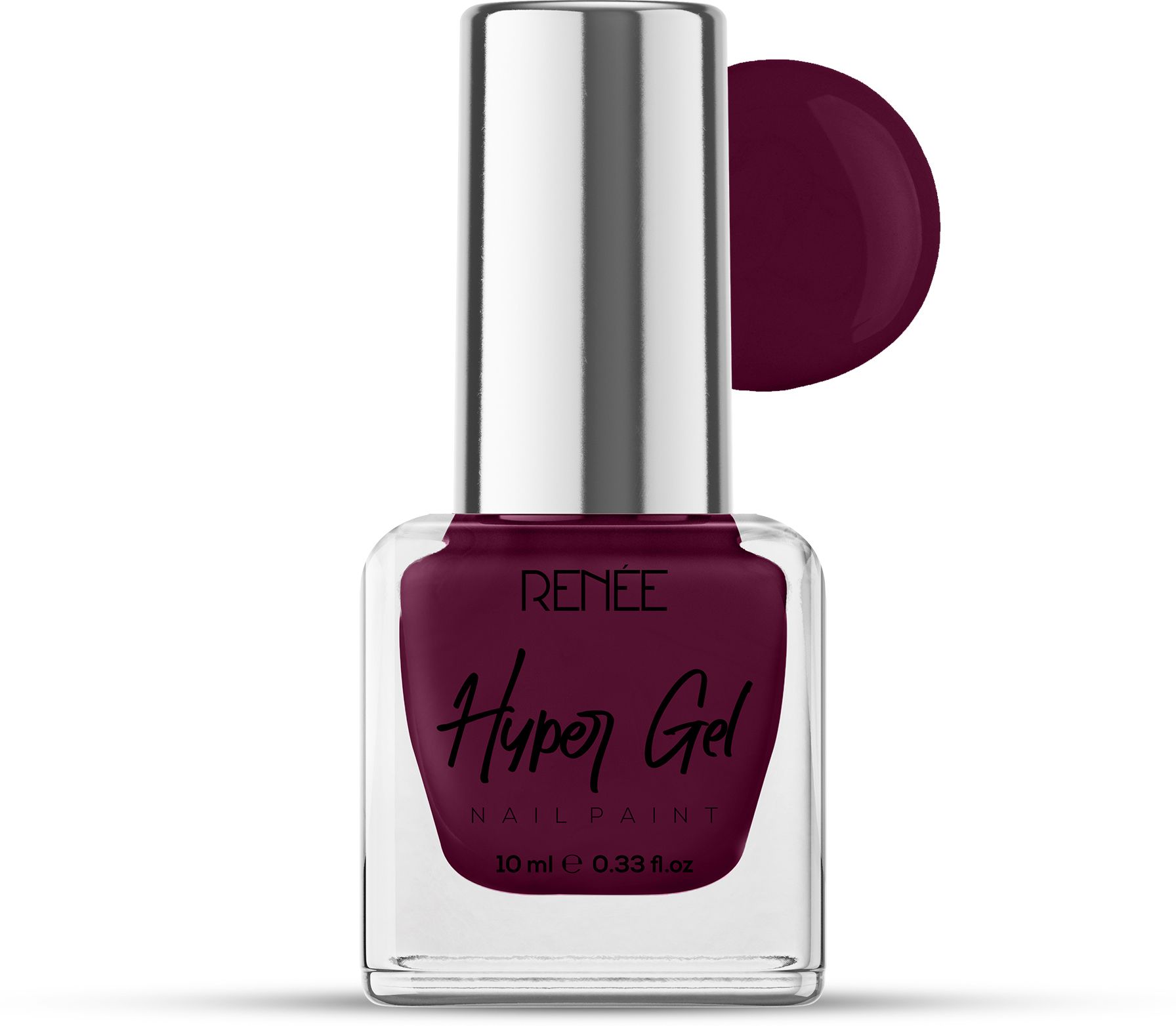 Hyper Gel Nail Paint French Plum | Chip Resisting Formula and High Shine Polish French Plum-image-34