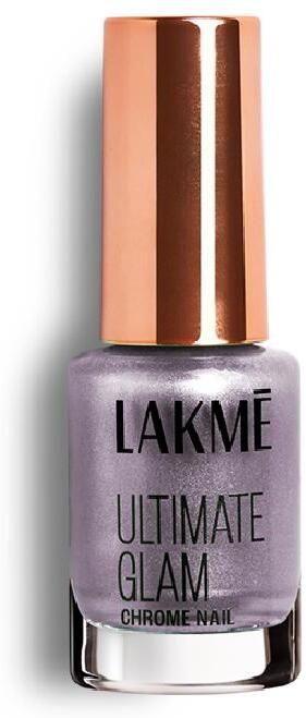 lakmé Ultimate Glam Chrome Nail Paint, Metallic Finish with Quick Dry Formula Lilac-picture-14