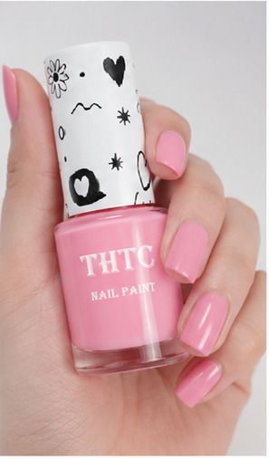 thtc Quick Dry Nail Paint coy pink High Shine Nail Color coy pink-picture-37
