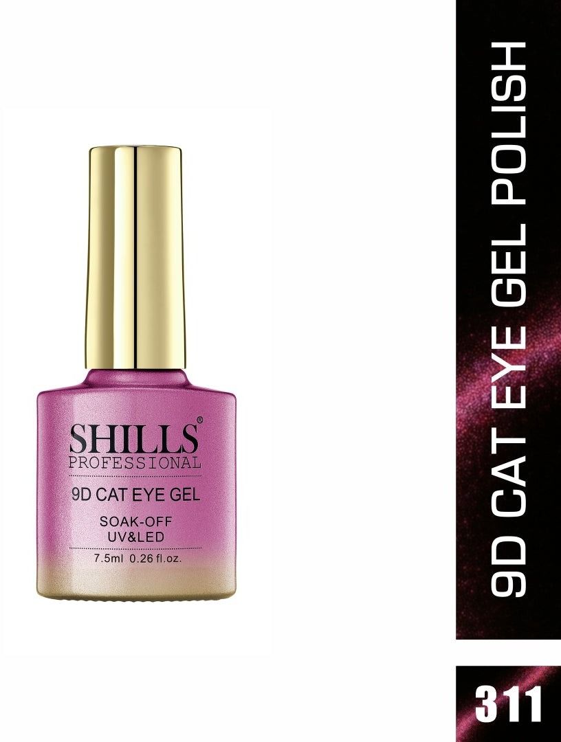 9D Cat Eye Gel Polish 311 no. Crimson Galaxy-image-42