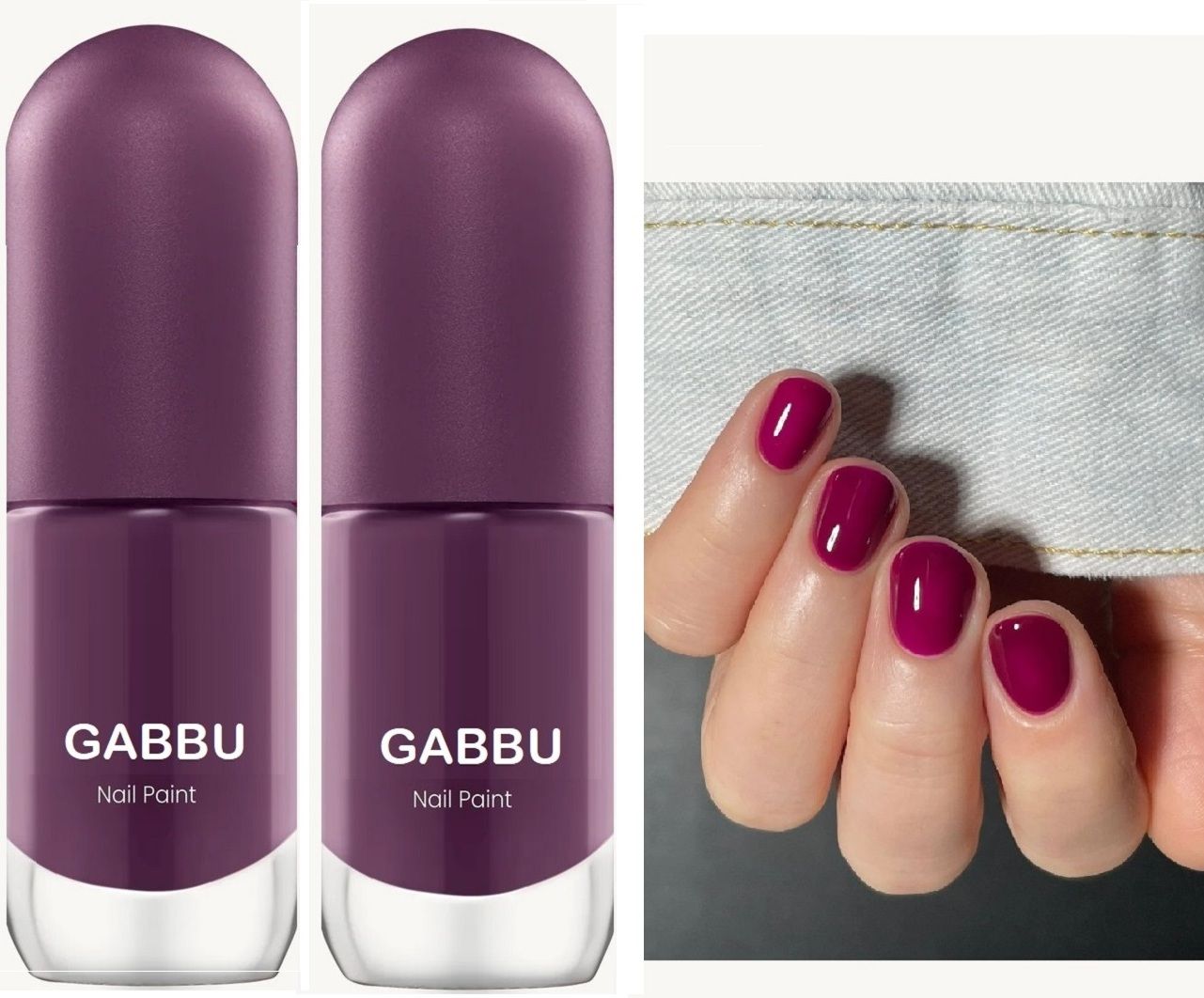gabbu Purple Quick Drying Formula-Long Lasting Nail Polish for Women purple-picture-20