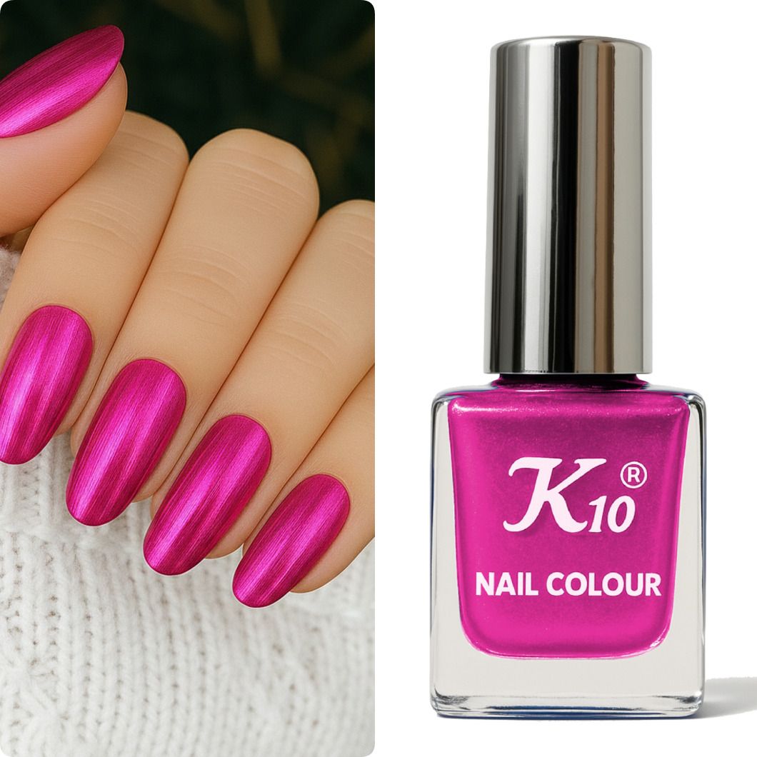 Metallicious Nail Paint Pink | Chip Resisting Formula with High Shine Pink Pink