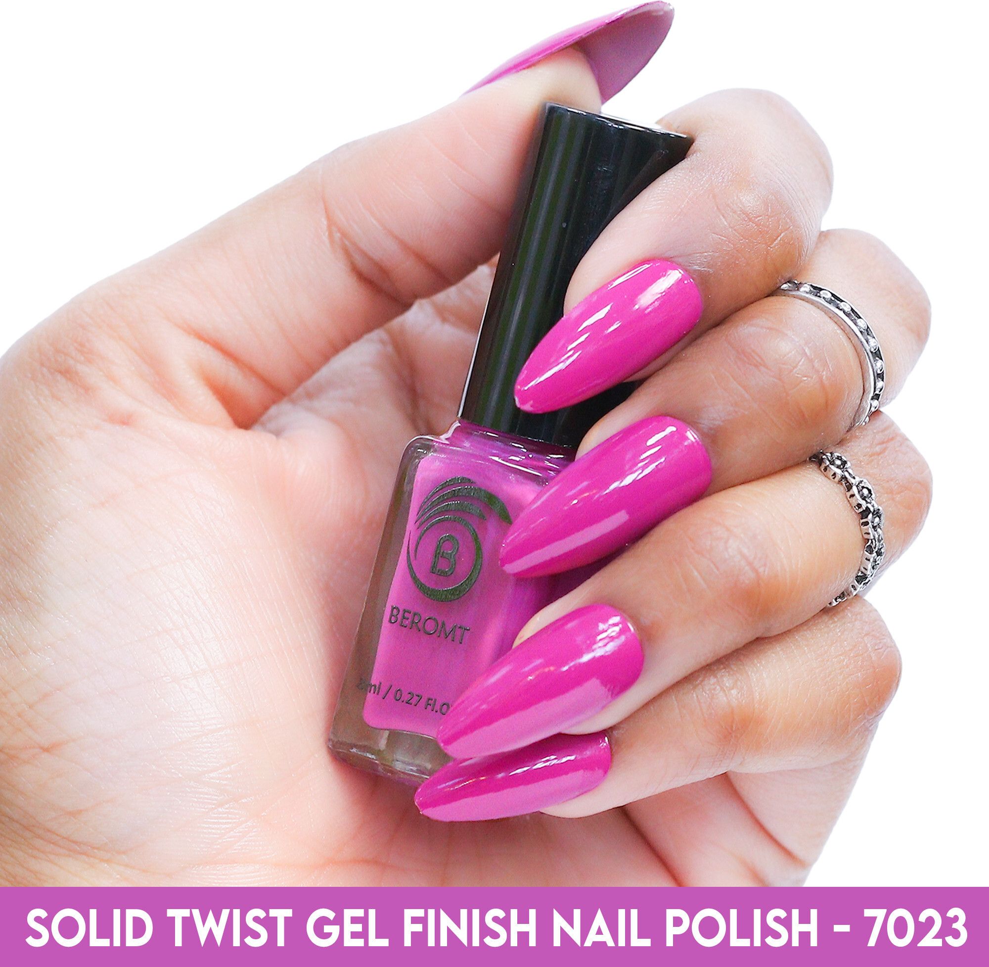 SOLID TWIST GEL FINISH NAIL POLISH - BNP7023 Barbie Pink-image-21