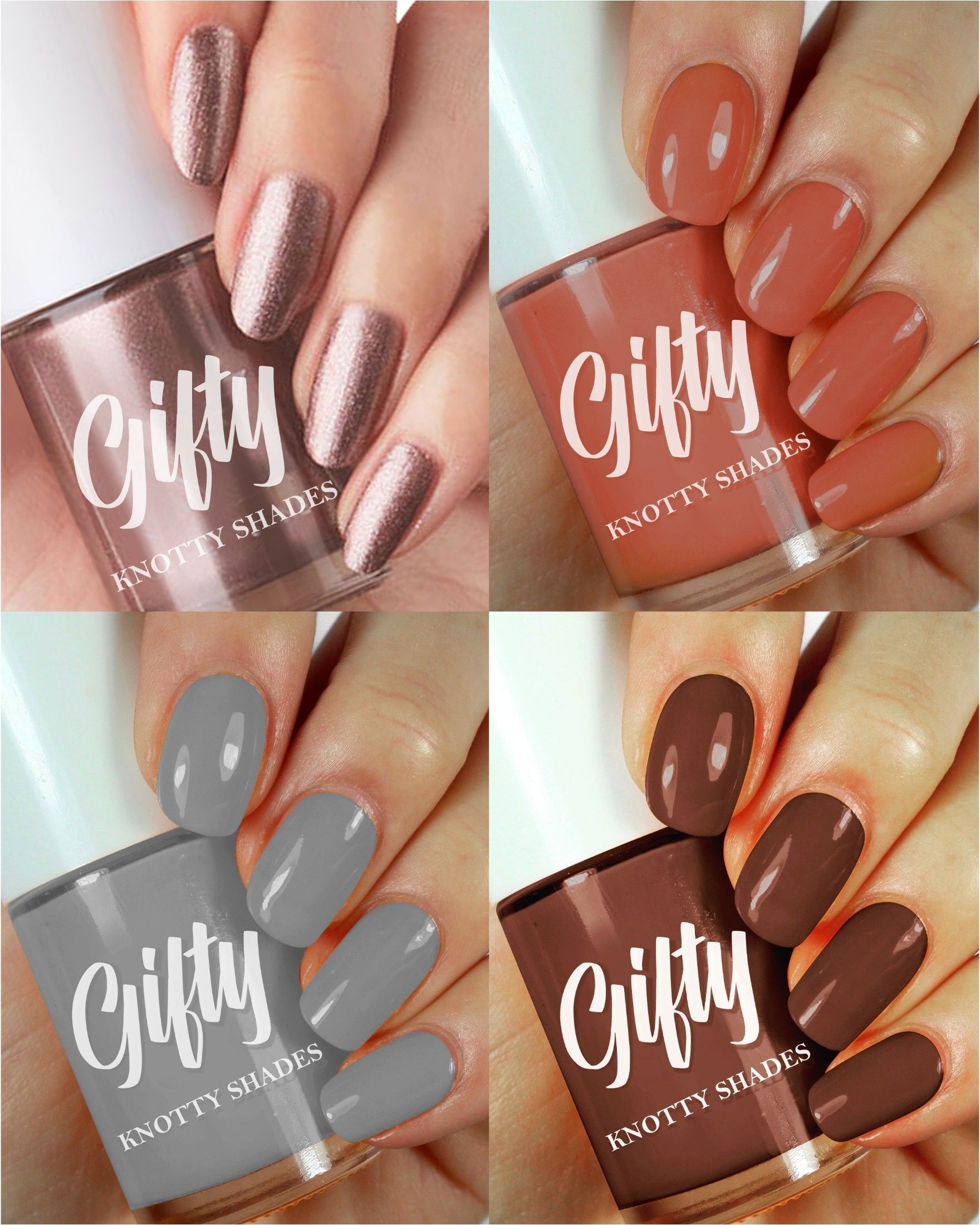 gifty No Toxin Nail Lacquer LIIT Combo Pack (Yasss It's LIT) Magical Gold,Strong As Coffee,Smoky Night,Espresso Bean-picture-14