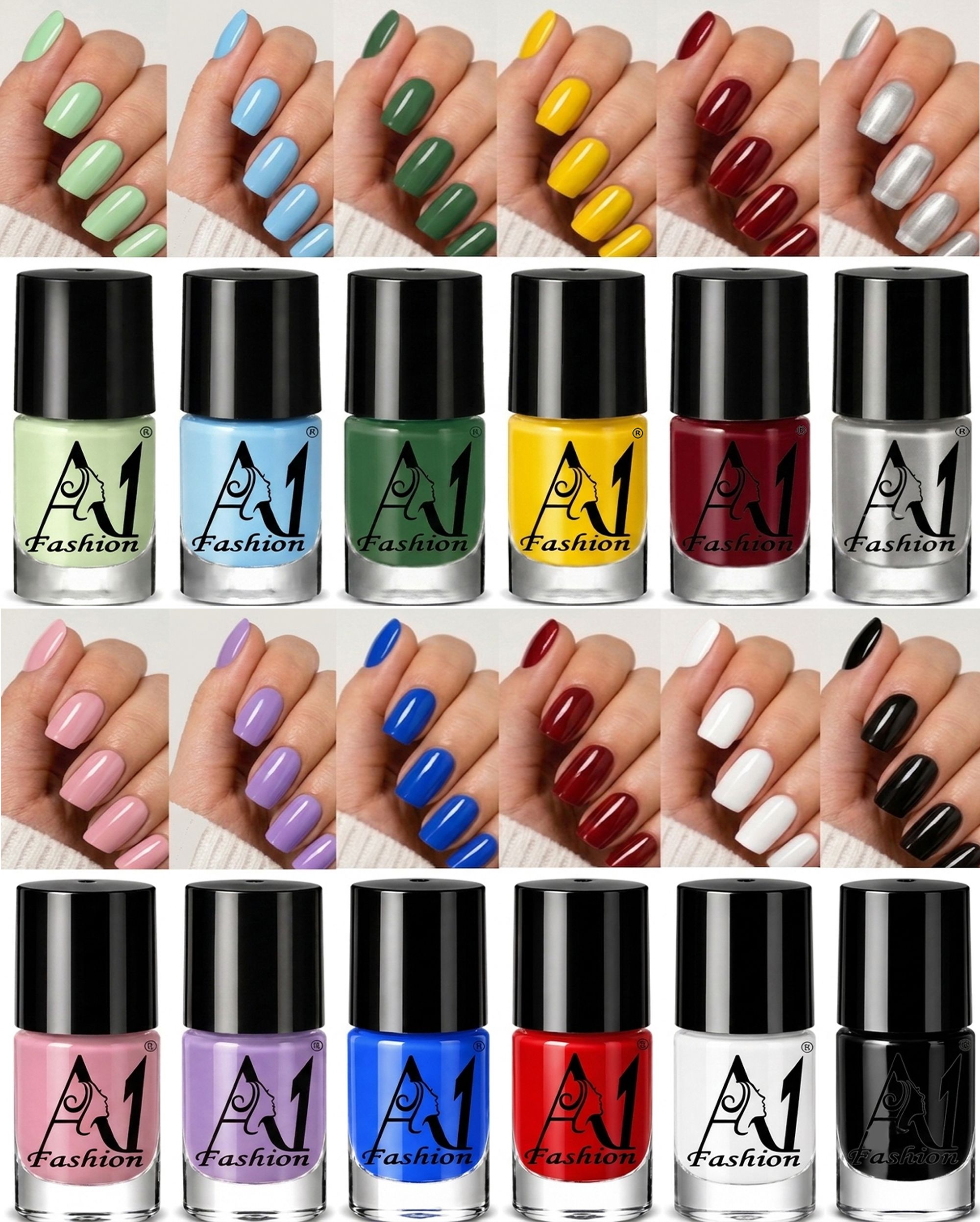 a1fashion Classic & Trendy Nail Paint Assortment Multicolor-picture-42