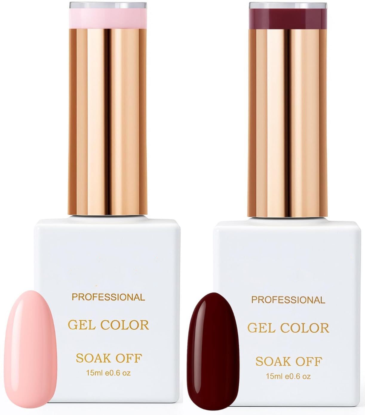 Baby Pink and Wine Red Uv Gel Polish Combo Baby Pink, Wine Red-image-45