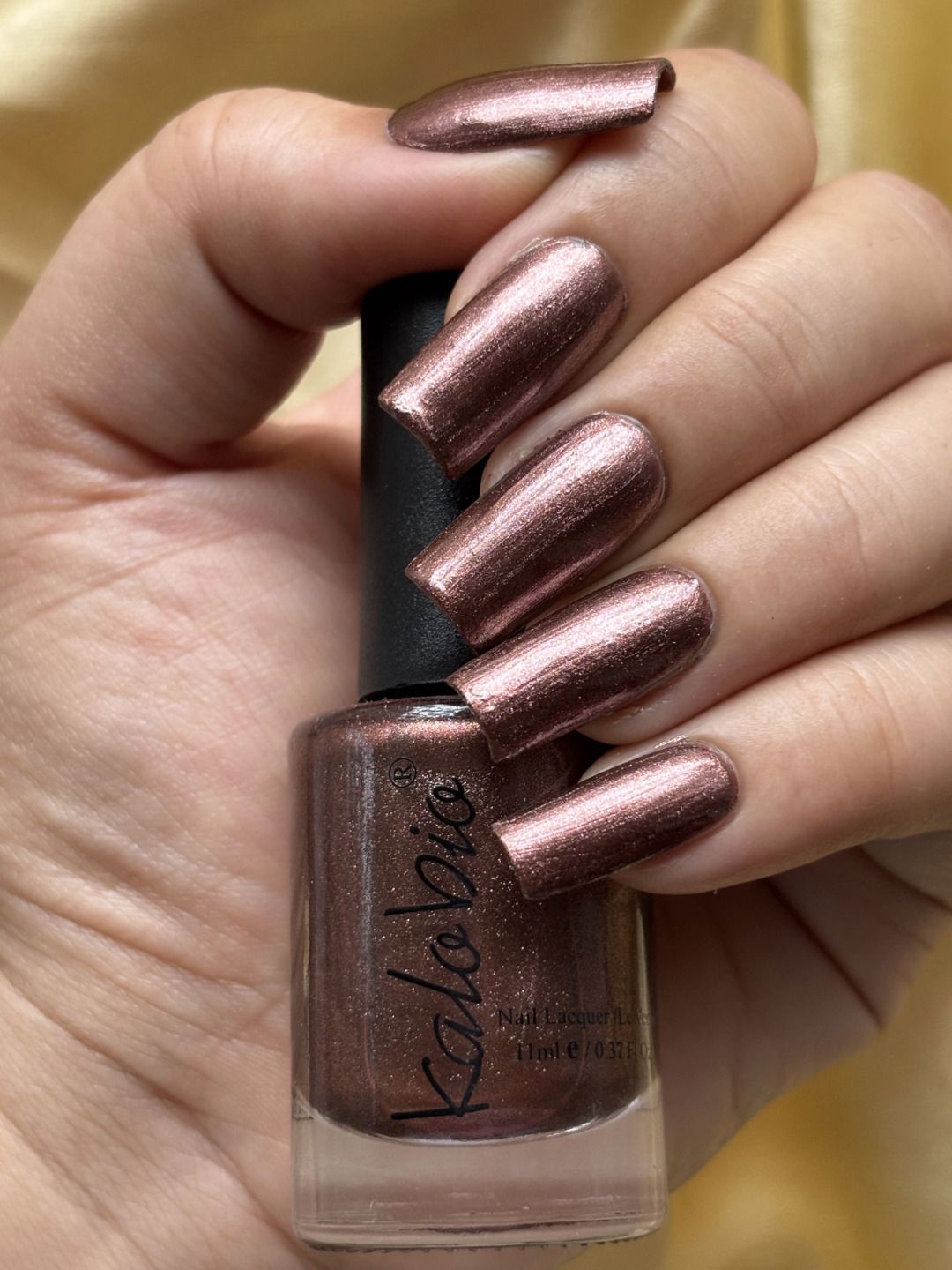 ColorHalo Metallic Nail Lacquer Long-Lasting & Quick Dry Finish - Bronzelle KM30-image-3