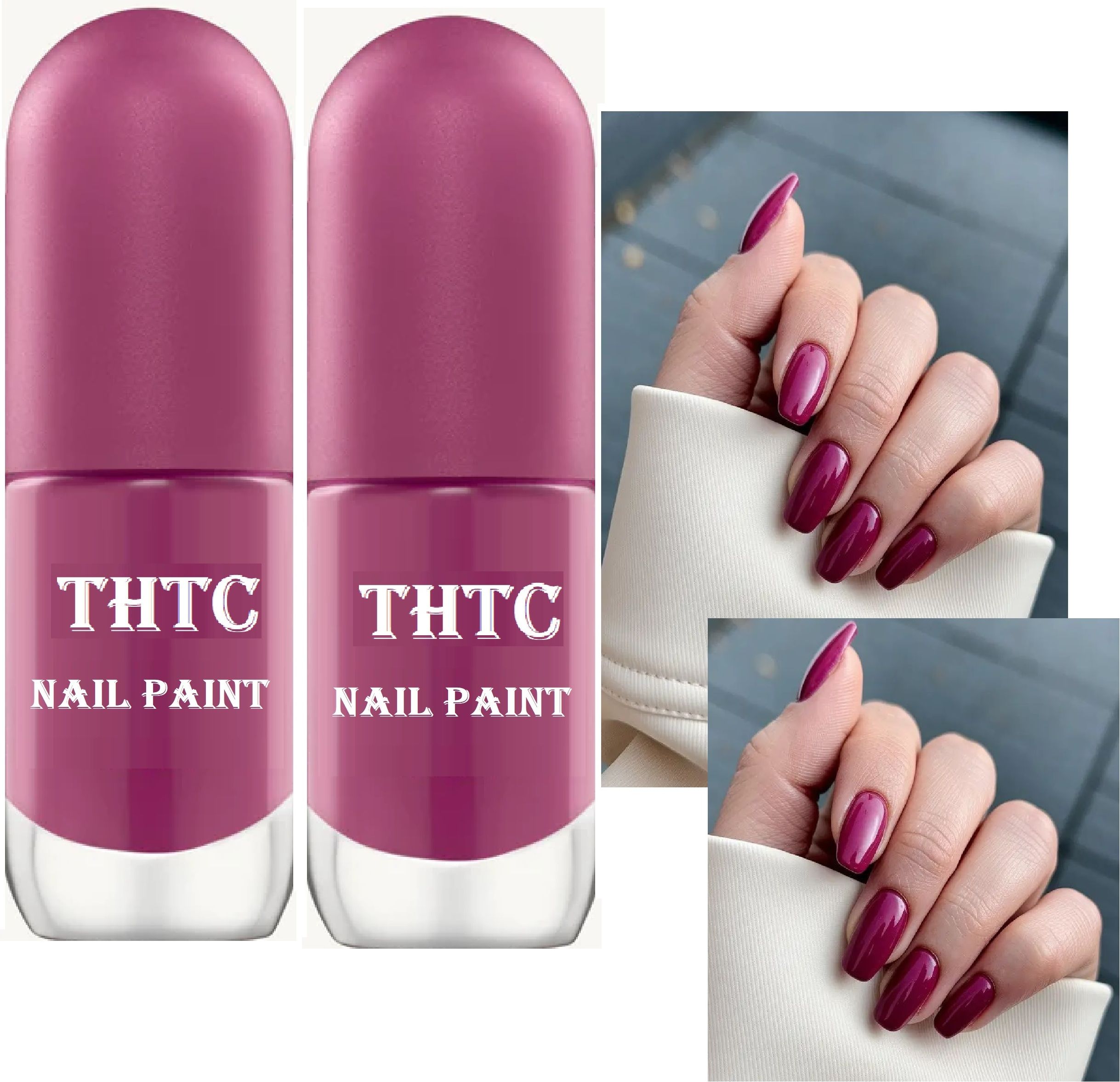 thtc Professional Nail Polish – High Shine Smooth Finish BERRY PURPLE-picture-31
