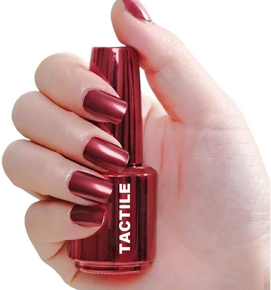 tactile Salon-like glossy shine with a chip-resistant Nail Polish RED-picture-20