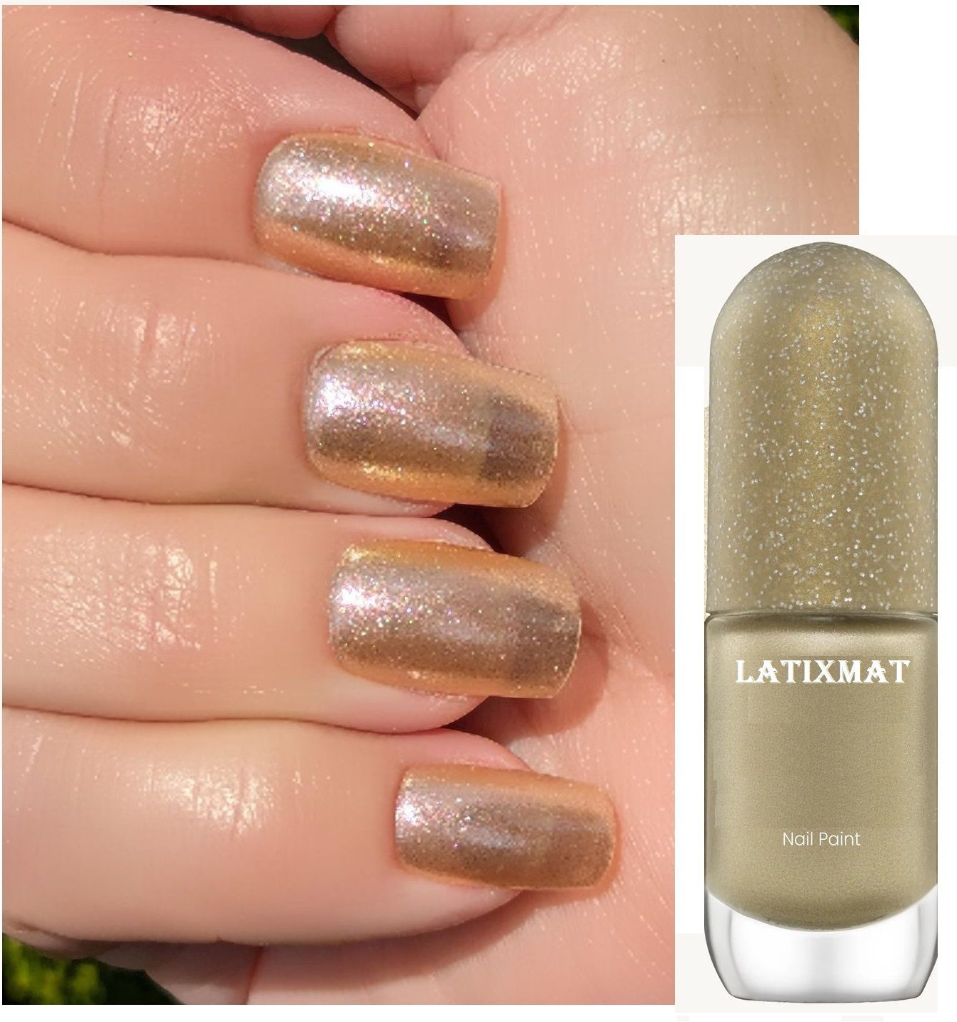 latixmat Ultra-Glossy Shine Long-Lasting & Chip-Resistant Nailpaint/* SHIMMER IVORY-picture-35