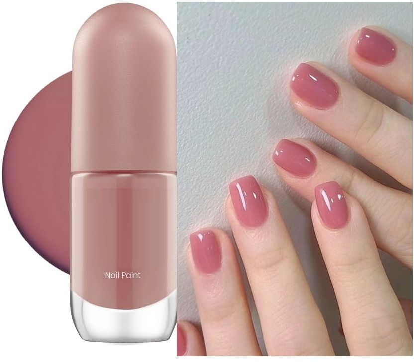 Long-lasting NUDE PINK High Colour Payoff No Toxin Cruelty-free Nail Colour NUDE PINK-image-27