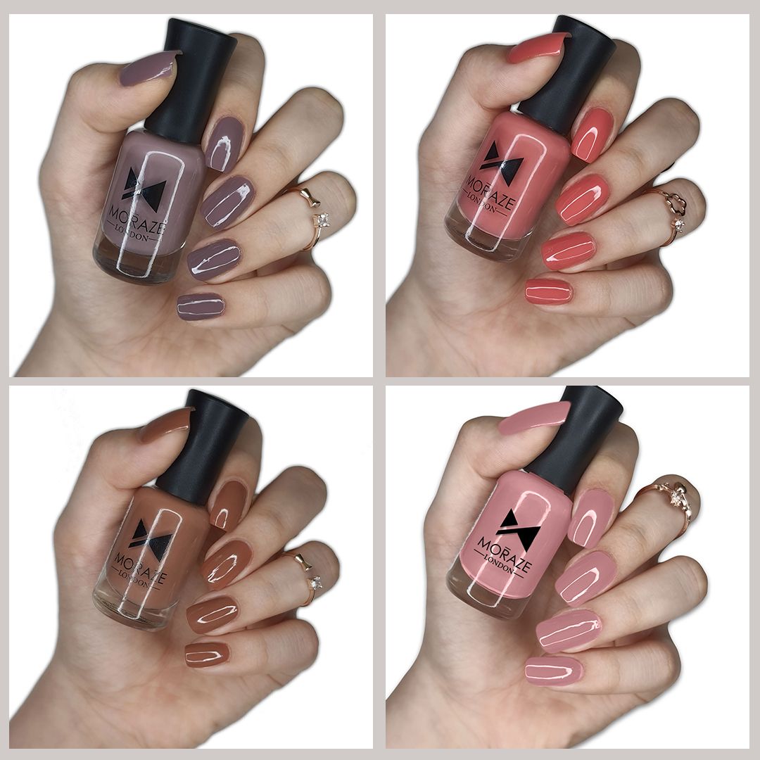 Quick Drying Long Lasting High Shine Nude Nail Polish For Women and Girl Multicolor-image-45