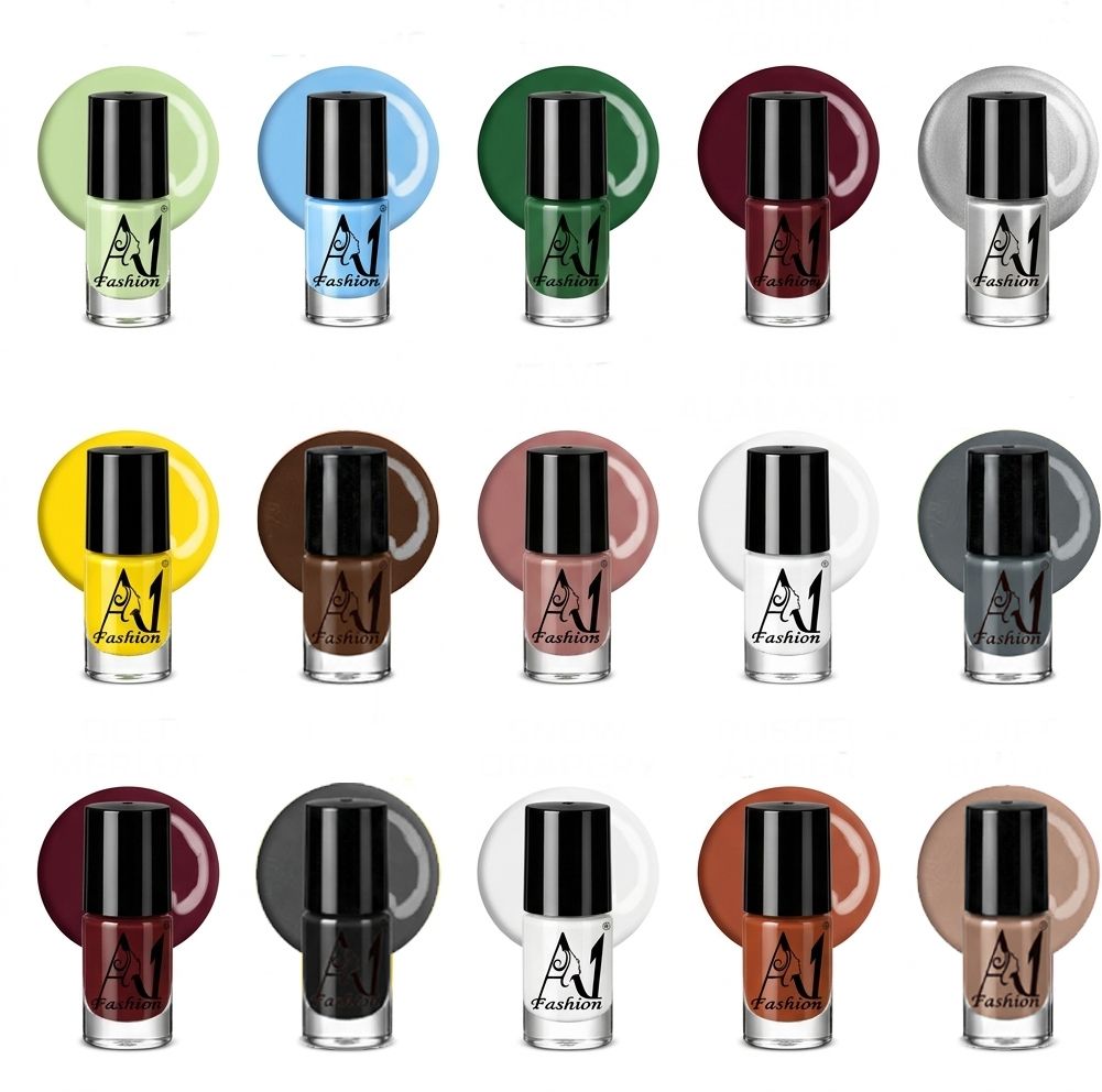 Chip-Resistant Quick Dry Nail Polish Combo Multicolor-image-9