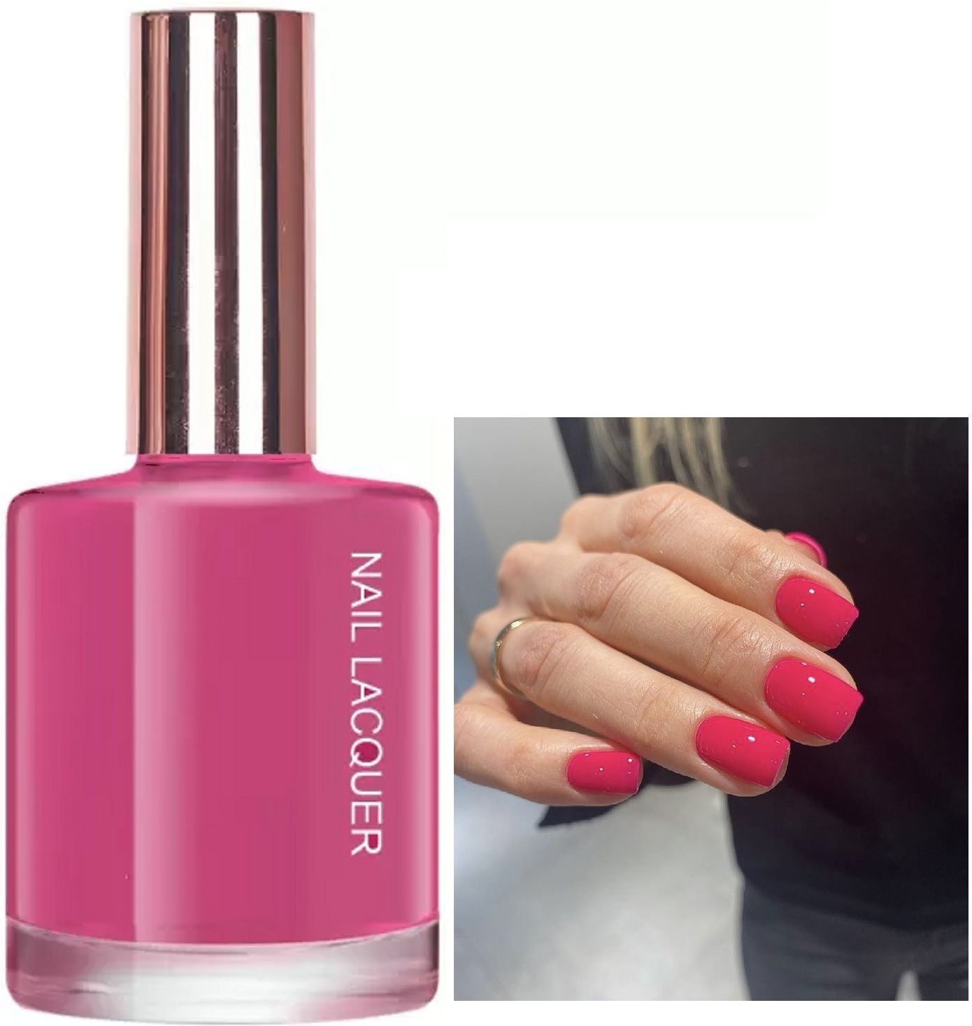 gabbu Nail Paint HD Shine Quick Drying Long Stay Magenat mania MAGENTA MANIA-picture-25