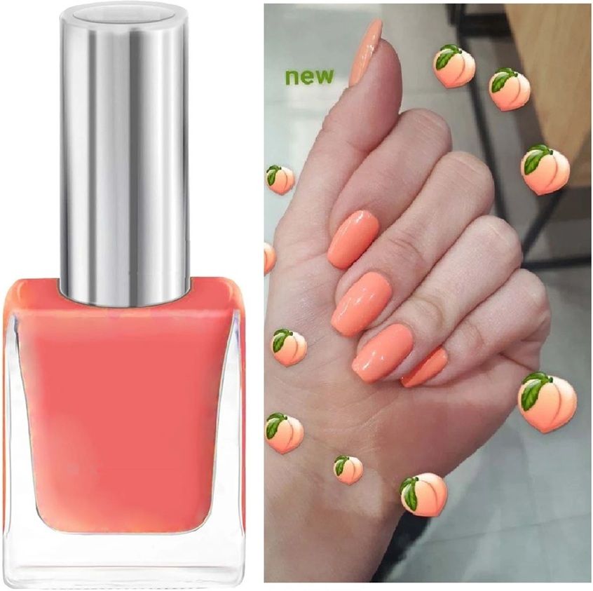 Quick Dry Nail Polish & Long lasting, Quick Dry Paint-03 KOREAN PEACH-image-40