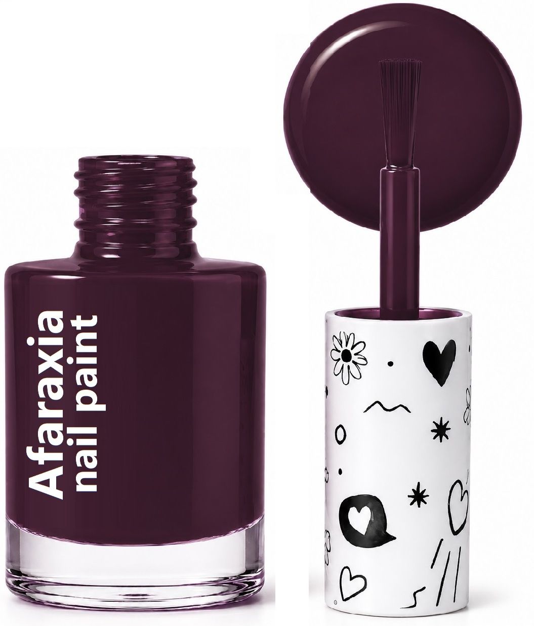 afaraxia Gloosy Finish Nail paint For Women Dark Voilet-picture-37