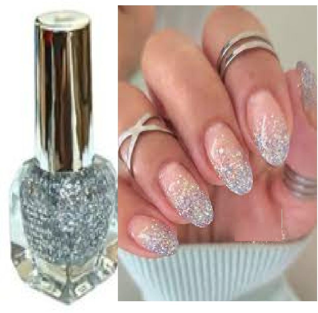 luipui latest silver sparkle nail polish long lasting pack of 1 silver-picture-24