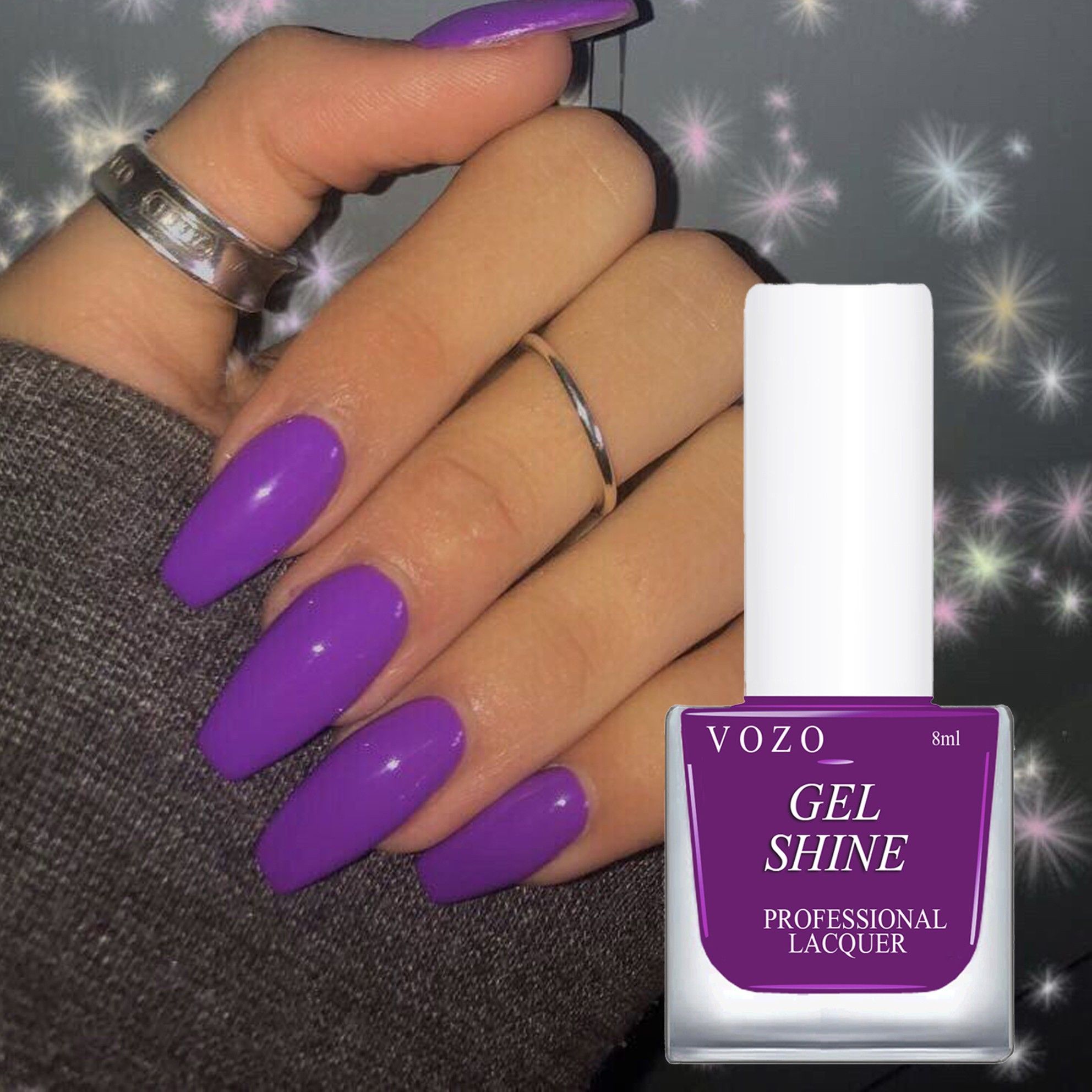 Non-Toxic Eco-Friendly & Quick Dry Nail Polish (VZ-52) Midnight-image-4