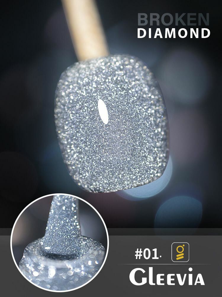 Colorful Disco Reflective Glitter UV Gel Polish UV/LED Cured R1 - 15ml Bottle Shade Code - R1-image-19