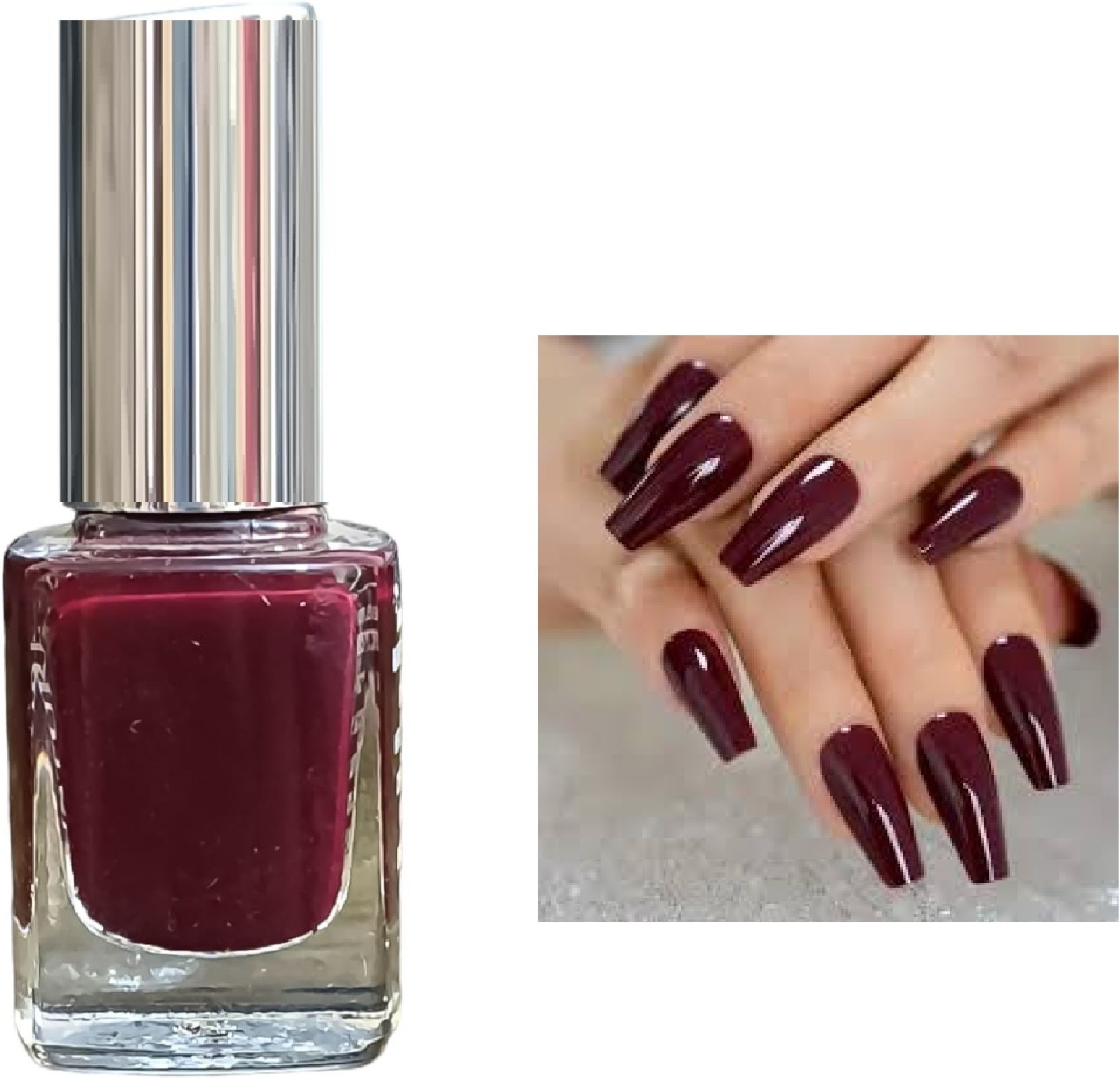 MAROON COLOR NAIL POLISH (MAROON 9.8ml) MAROON-image-43