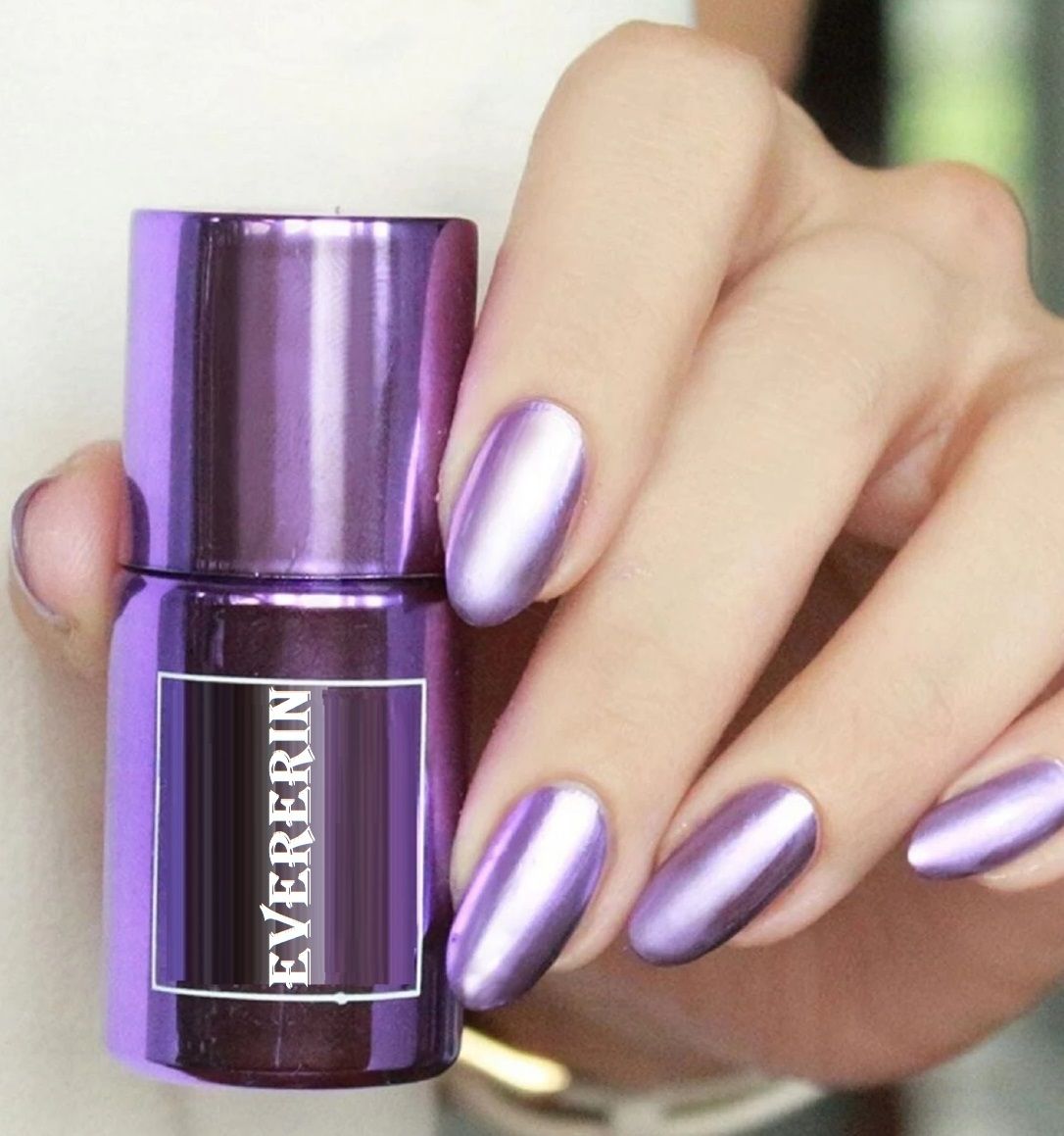 evererin Mirror Effect Purple Nail Polish | Smooth Finish | Quick Dry Nail Paint purple-picture-10