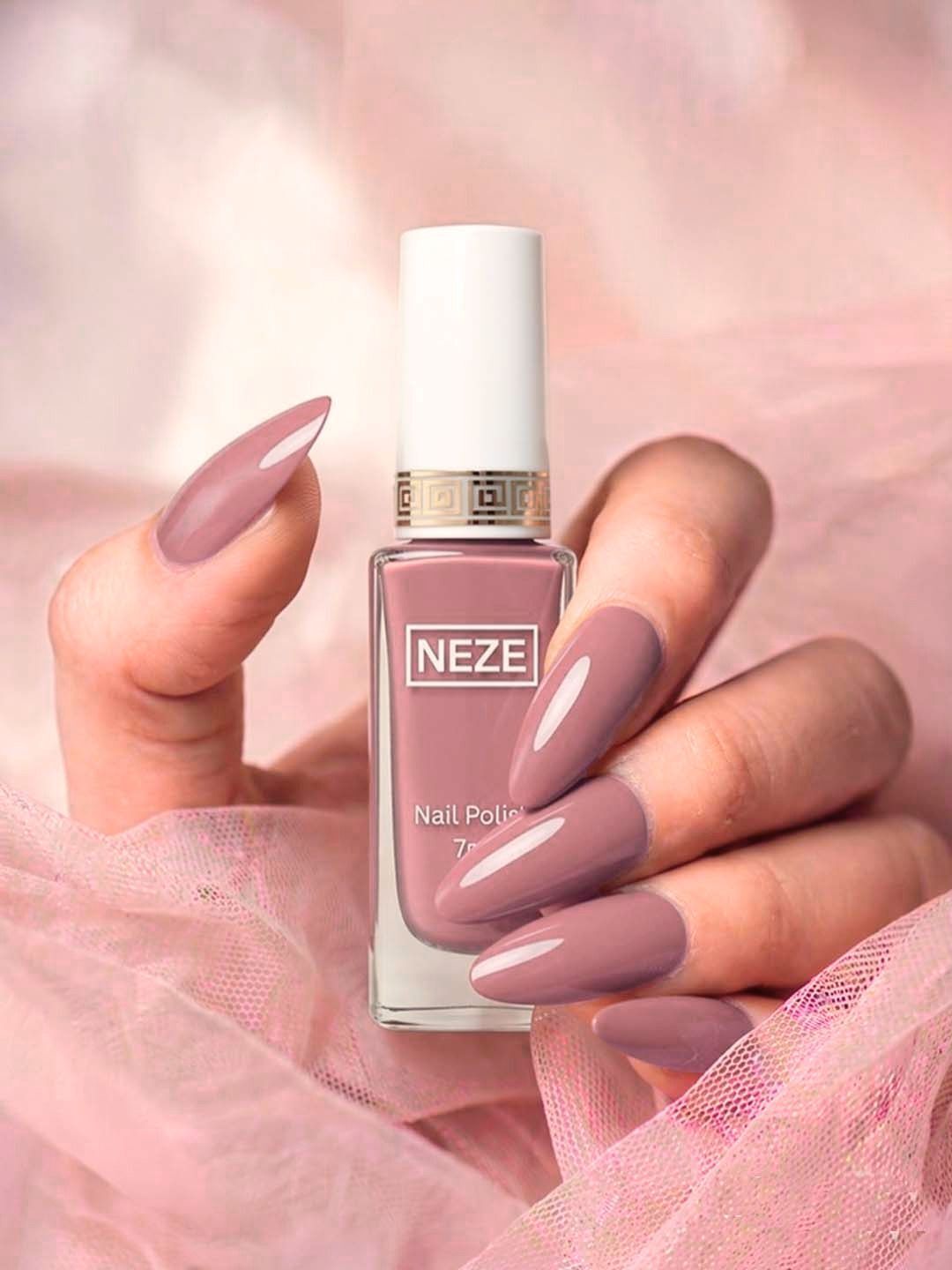 neze Quick-dry, Long Lasting, Premium quality Nail polish Light Pink Pink-picture-48