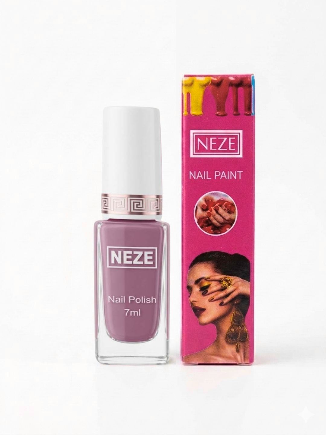 neze Nail polish Purple Quick-dry, Long Lasting, Glossy Finish Purple-picture-46